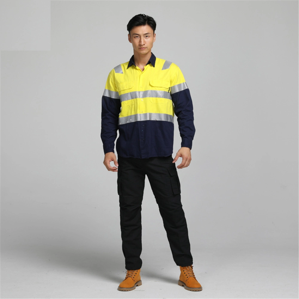 Safety Uniform Suit Long-Sleeved Protective Workshop Anti-Static Work Clothes