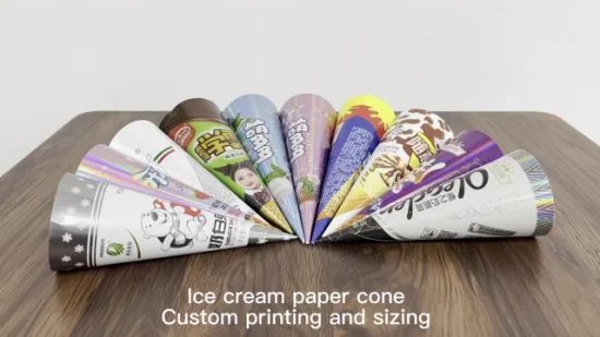 Одноразовая бумажная крышка для конуса мороженого.