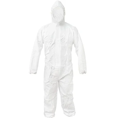 PPE-Plus белый цвет PP+ PE материал защитная одежда