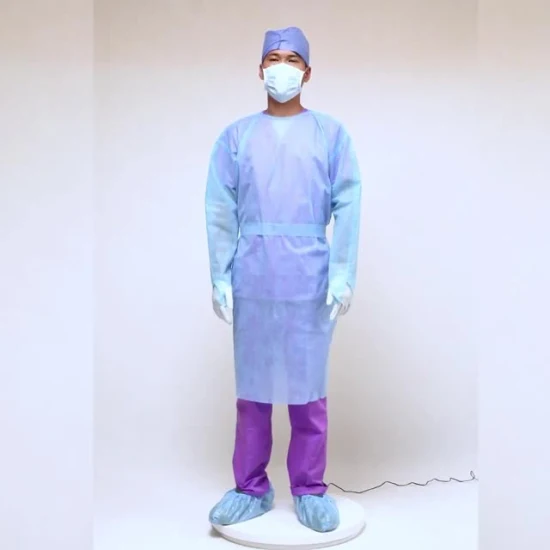 Медицинская стерилизованная больница AAMI Level2, Level3, одноразовый хирургический халат